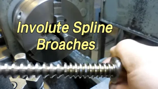 High Speed Steel Broach Broaching Tool HSS Involute Spline Broaches Broaching Tool Set